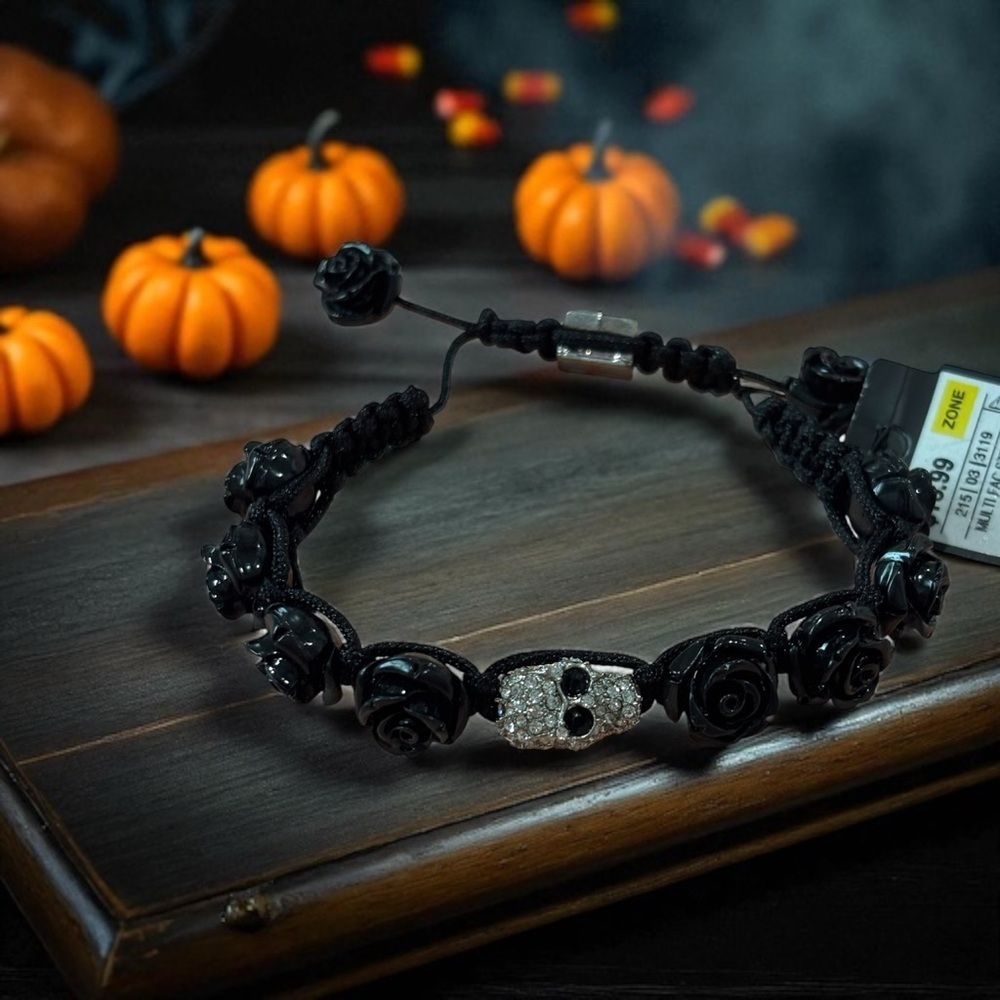 🖤 Rolf Bleu™ Skull & Rose Bracelet 🖤